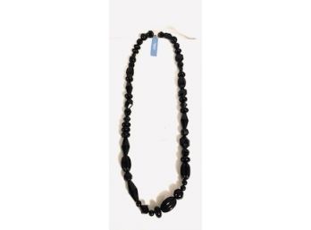 New-OID Stock Vera Wang Black Beaded Necklace