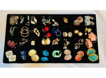 Grouping Of 32 Matched Earring Pairs - Vintage To Now