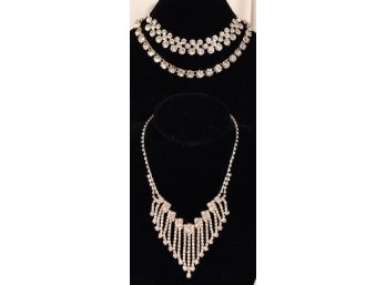 Trio Of Sparkling Rhinestone Necklaces