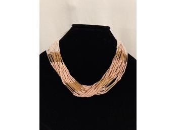 Elegant And Classic Multi-strand Seed Bead Necklace By Spring Street