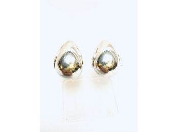 Pair Of Sterling Silver Tear Drop Earrings