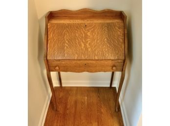 Antique Oak Drop Front Desk