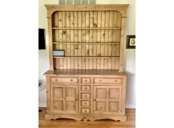 2 Pc Natural Country Hutch