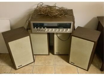 Vintage Advent Speakers And Amplifier