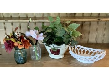 Ceramic Bread Basket & More