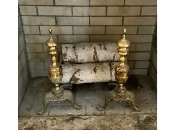 Beautiful Brass Andirons