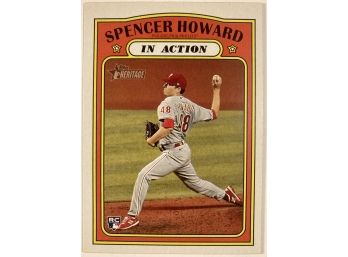 Spencer Howard RC - '21 Topps Heritage 'In Action' Card