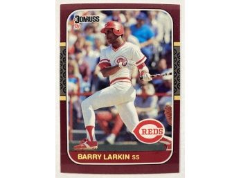 HOF Barry Larkin RC - '87 Donruss Leaf Set Rookie