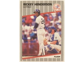 HOF Rickey Henderson '89 Fleer