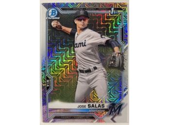 Jose Salas RC - '21 Bowman Chrome Megabox Prizm 1st Pick Prospect