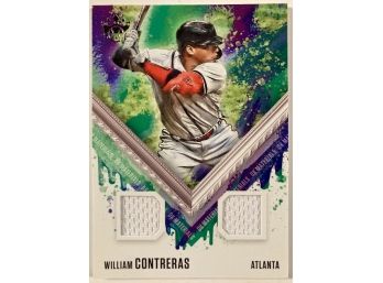 2021 Diamond Kings Materials William Contreras Player Worn Patch Card