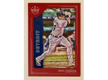 Miguel Cabrera '21 Panini Diamond Kings Red Parallel