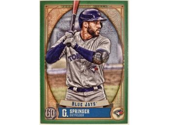 George Springer '21Topps Gypsy Queen Green Parallel Card