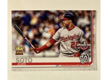 Juan Soto RC - '19 Topps Opening Day 'All Star Rookie'