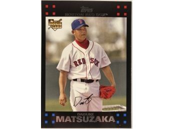 Daisuke Matsuzaka RC - '07 Topps Black Auto Featured Rookie