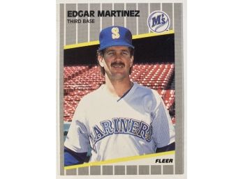 HOF Edgar Martinez RC - '89 Fleer