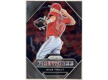 Mike Trout '21 Panini Prizm Fireworks Insert