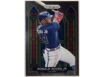 Ronald Acuna Jr. '21 Panini Prizm 'Stained Glass' Insert