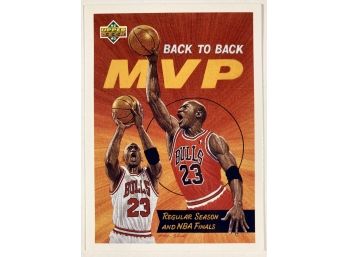 HOF Michael Jordan '92-92 Upper Deck Back-To-Back MVP By Alan Studt