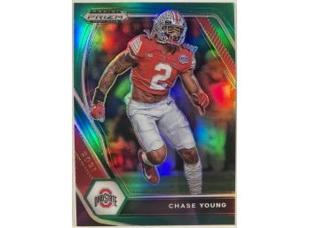 Chase Young '21 Panini Prizm Draft Picks Green Parallel