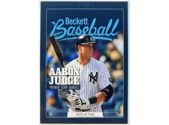 2017 Beckett Baseball Covers Judge & Mantle Limited Edition 3655 Of 7500