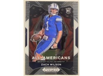 Zach Wilson RC - '21 Panini Prizm Draft Picks All Americans Featured Rookie