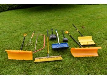 Assorted Shovels, Yard And Gardening Tools