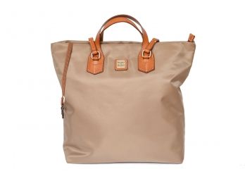 Dooney & Bourke Taupe Windham Nylon North/South Leighton Tote