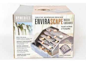 NEW! Homedics Envirascape Water Cascades Tabletop Relaxation Fountain