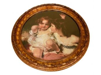 Ethan Allen Home Collection Framed  Print Of Two Little Girls