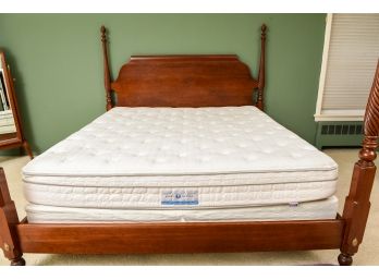 Sleep Number Pearl Inflatable King Size Mattress With Box Spring