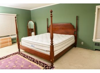 Ethan Allen King Size Four Poster Bed