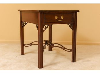 Ethan Allen One Drawer Mahogany End Table