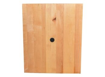 Butcher Block Table Top With Hole In Center For Umbrella