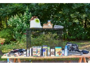 Pet Supplies - Dog Crate, Grooming Supplies, Automatic Ball Thrower And More!