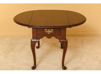 Ethan Allen One Drawer Drop Leaf Table