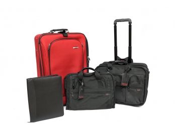 Tumi Rolling Attache Case, Tumi Messenger Bag, Porfolio Folder And Forecast Luggage