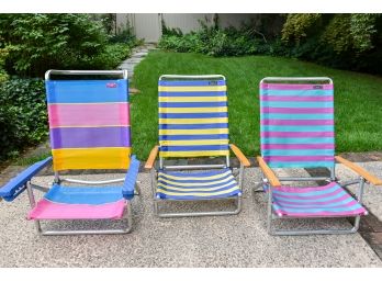 Set Of Three Beach Chairs