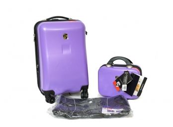 NEW! Heys Lavender Jewel Spinner Two Piece Suitcase Set