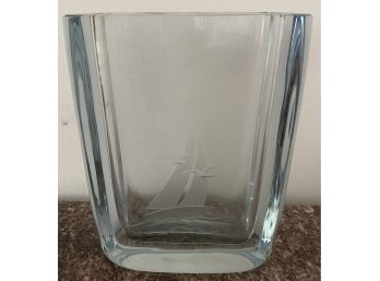 Signed Steinberg Glass Vase