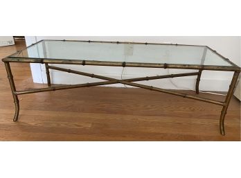 Metal Faux Bamboo Coffee Table