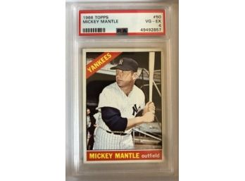 1966 Topps Mickey Mantle #50 - PSA 4