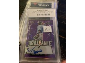 Wander Franco Autograph Brillance Baseball Card #fob-wf1