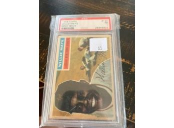 1956 Topps Willie Mays #130 Pr Gray Back  Psa Pr1