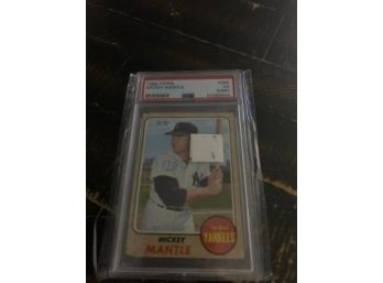 Mickey Mantle New York Yankees  #280 1968 Topps Psa Vgb3