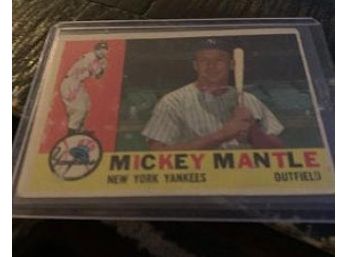 Vintage Mickey Mantle New York Yankees #350 Baseball Card