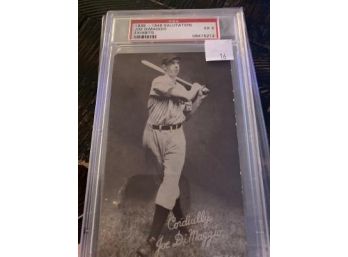 1939 -1946 Salutation Exhibits Ex5 Large Card Joe Dimaggio Psa