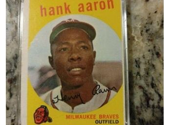 Hank Aaron  1959 #380 Vintage Topps Baseball Card