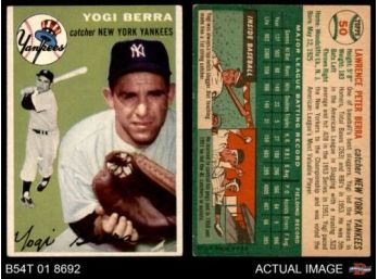 Yogi Berra Topps #50 Topps Vintage Baseball Cards