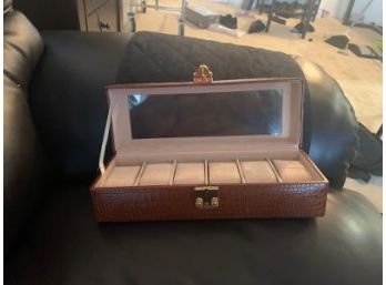 Snake Skin Design  Watch Box With Six Spots For Watches